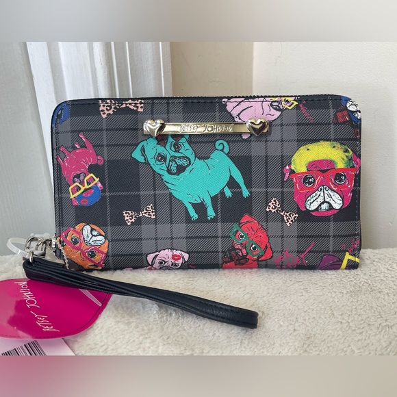 Betsey Johnson Pug Print Wallet NWT - Picture 12 of 14